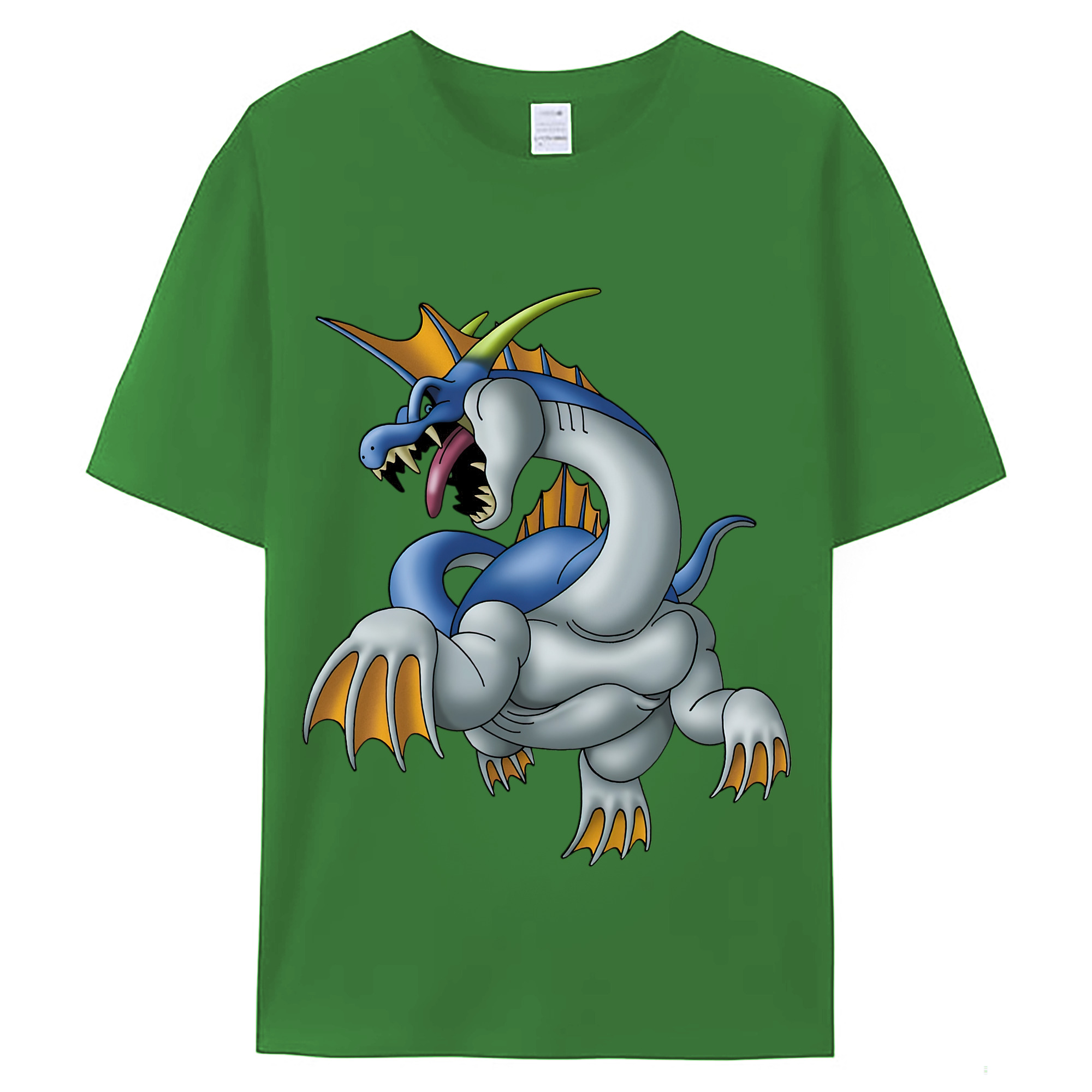 （画像用） ドラゴンクエスト Doragon Kuesuto Dragon Quest レディースカジュアルプリントTシャツ（綿100％）